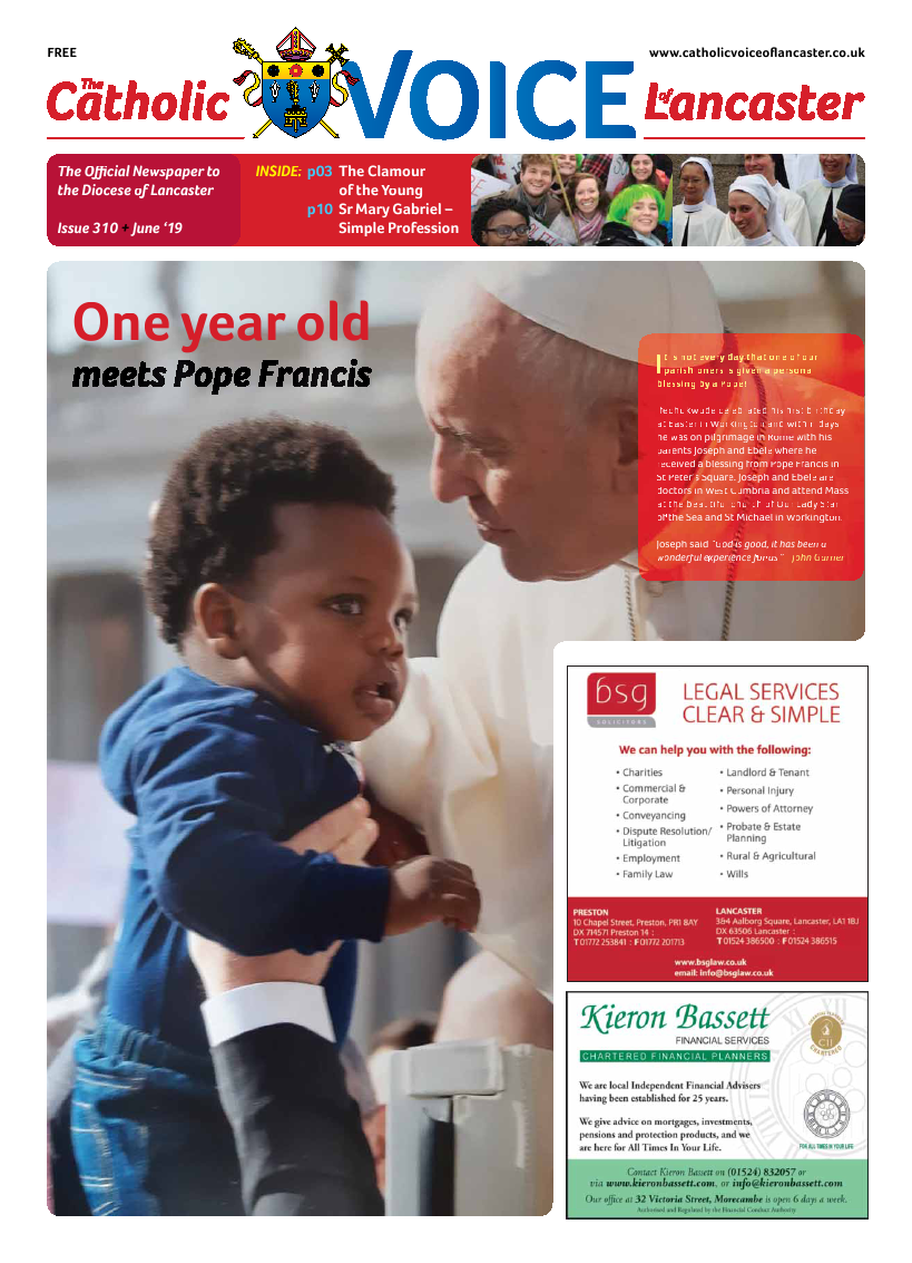 Jun 2019 edition of the Catholic Voice of Lancaster - Page 