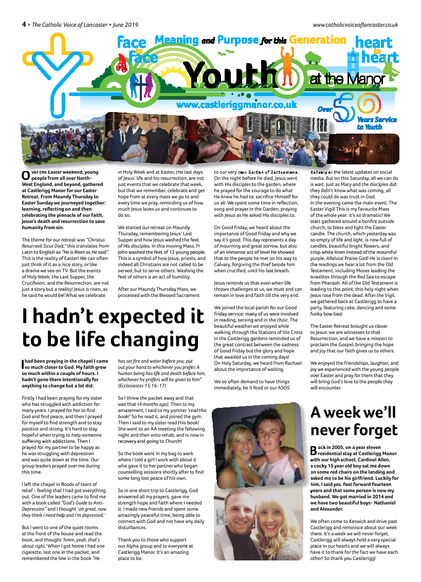 Jun 2019 edition of the Catholic Voice of Lancaster - Page 