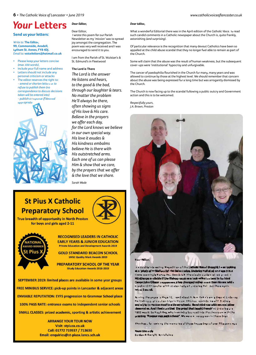 Jun 2019 edition of the Catholic Voice of Lancaster - Page 