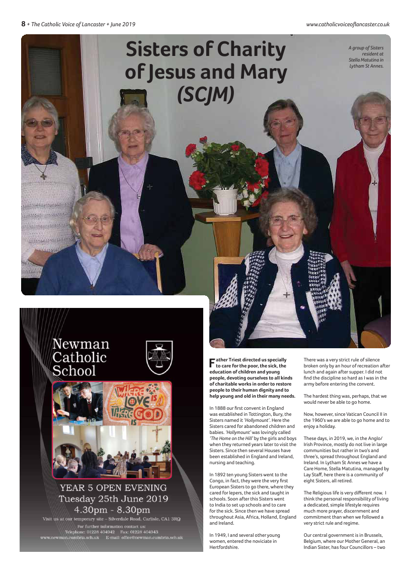 Jun 2019 edition of the Catholic Voice of Lancaster - Page 