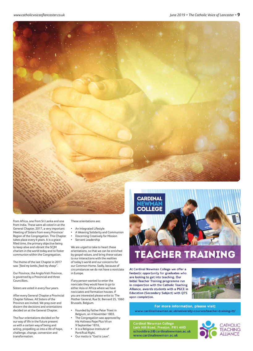 Jun 2019 edition of the Catholic Voice of Lancaster - Page 