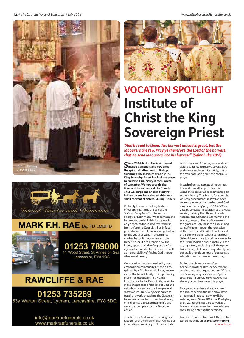 Jul/Aug 2019 edition of the Catholic Voice of Lancaster - Page 