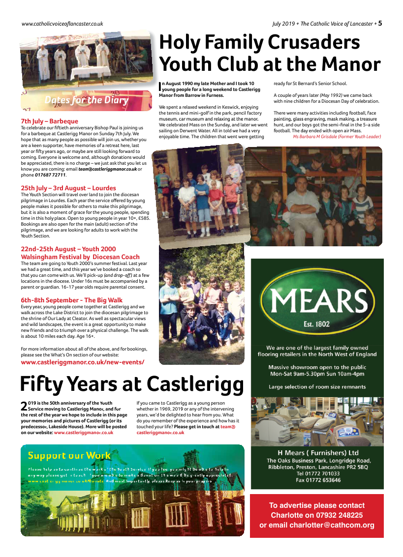 Jul/Aug 2019 edition of the Catholic Voice of Lancaster - Page 