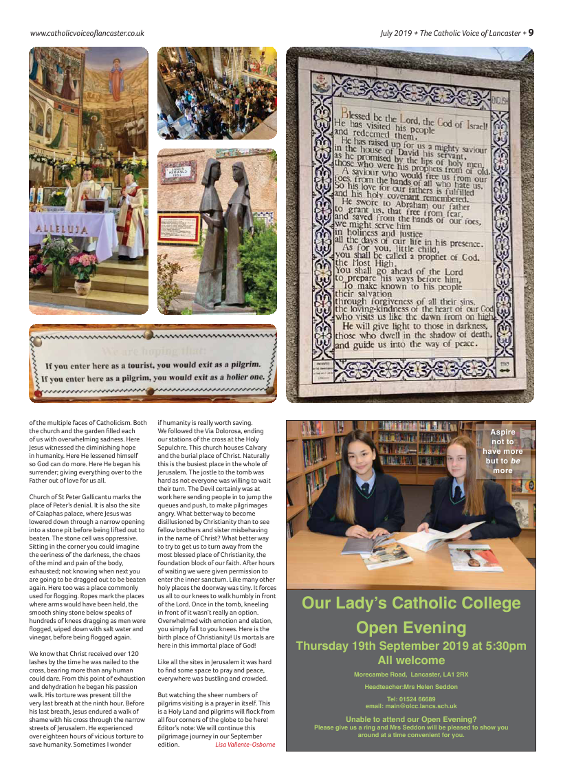 Jul/Aug 2019 edition of the Catholic Voice of Lancaster - Page 