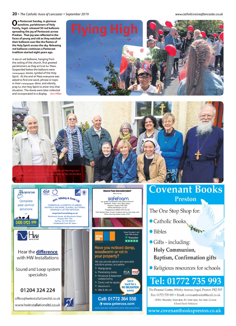 Sept 2019 edition of the Catholic Voice of Lancaster - Page 