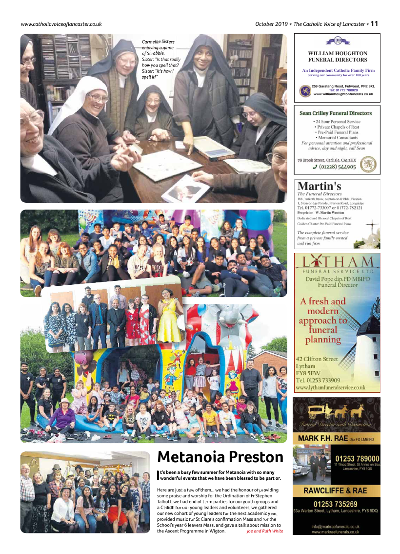 Oct 2019 edition of the Catholic Voice of Lancaster - Page 