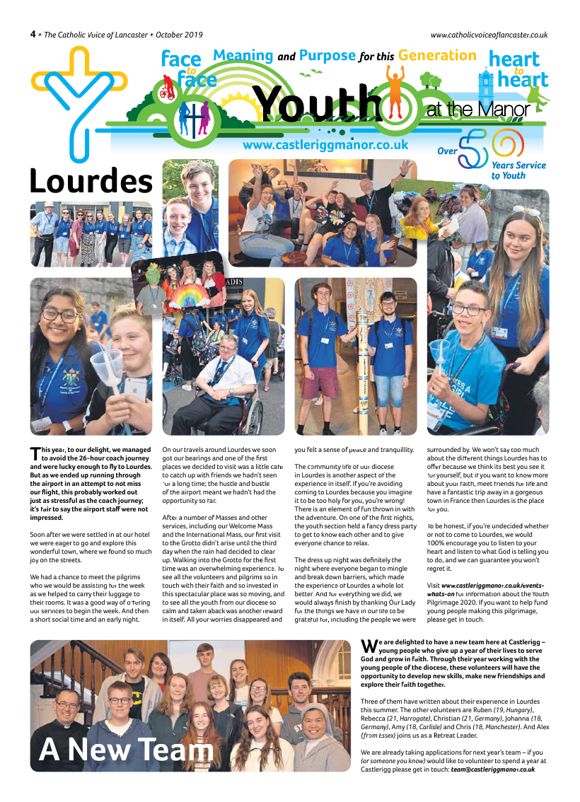 Oct 2019 edition of the Catholic Voice of Lancaster - Page 