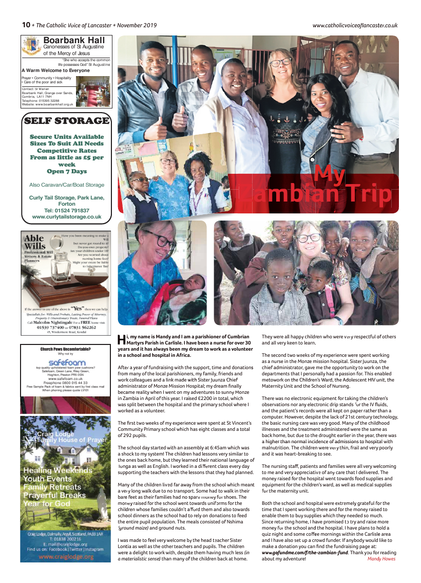 Nov 2019 edition of the Catholic Voice of Lancaster - Page 