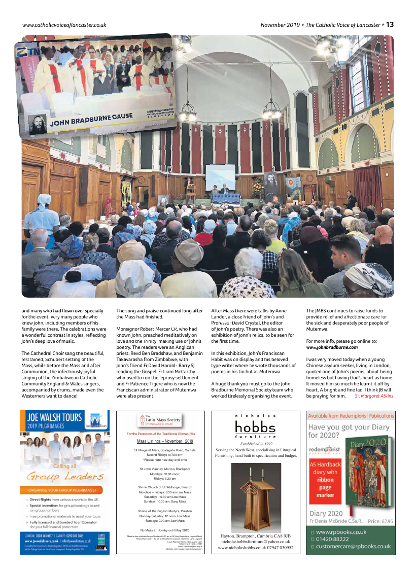 Nov 2019 edition of the Catholic Voice of Lancaster - Page 