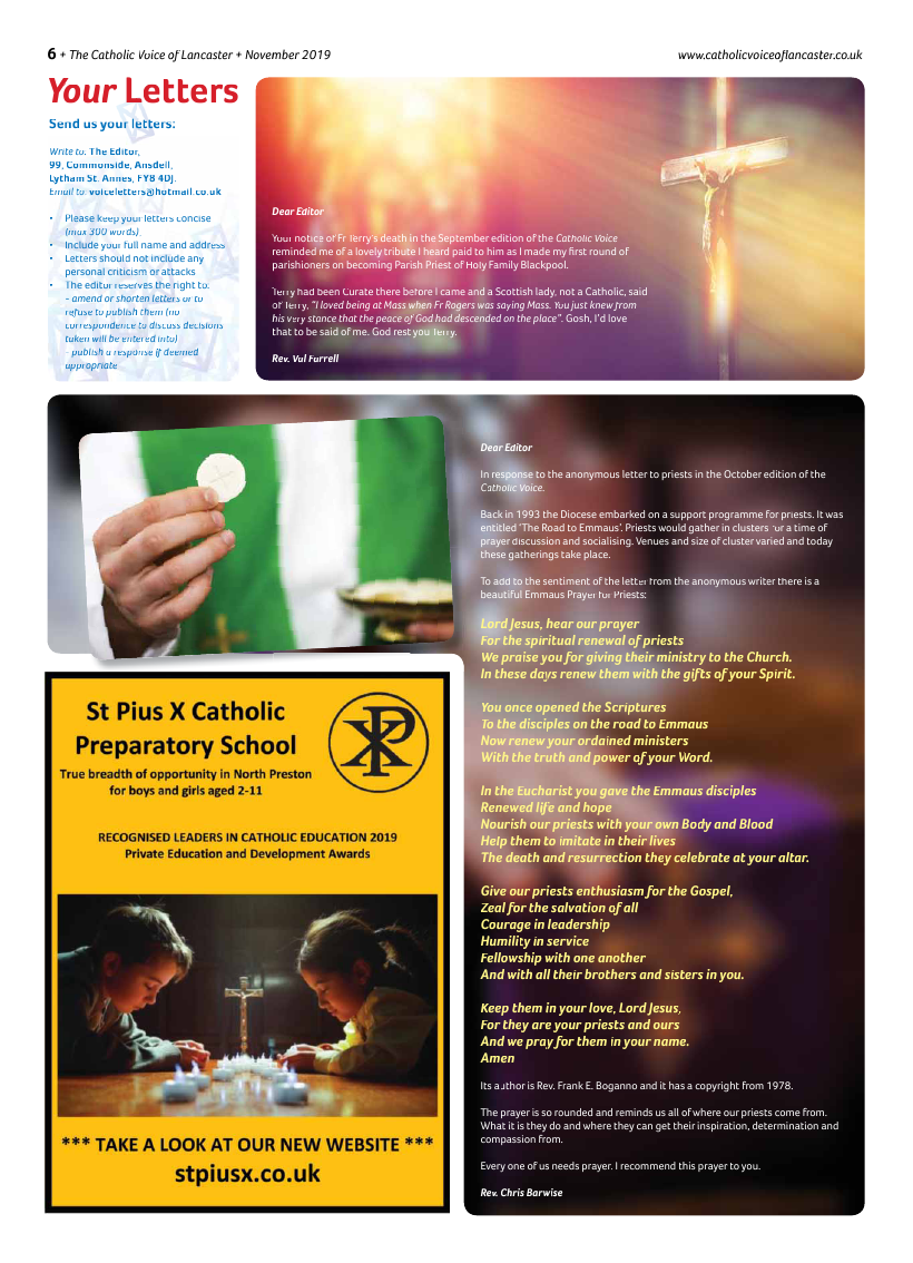 Nov 2019 edition of the Catholic Voice of Lancaster - Page 