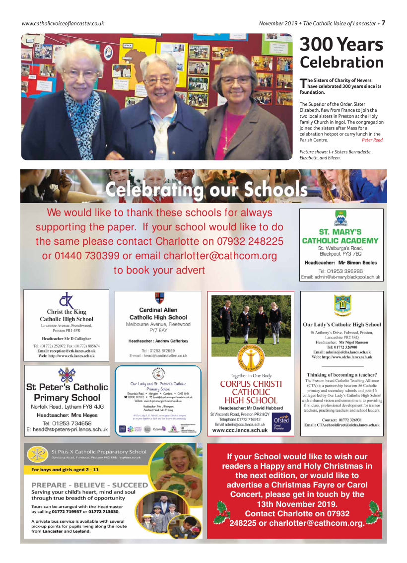 Nov 2019 edition of the Catholic Voice of Lancaster - Page 