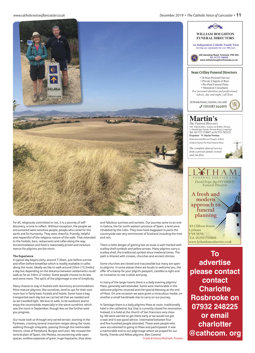 Dec 2019 edition of the Catholic Voice of Lancaster - Page 