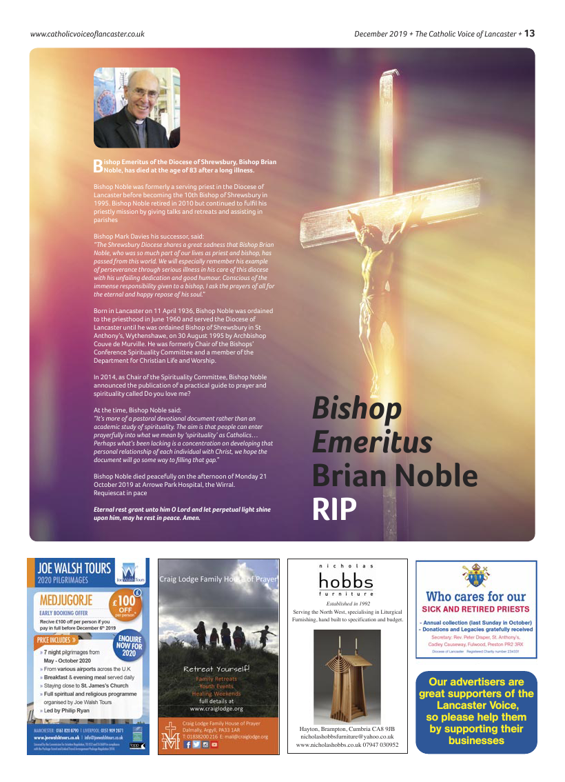 Dec 2019 edition of the Catholic Voice of Lancaster - Page 