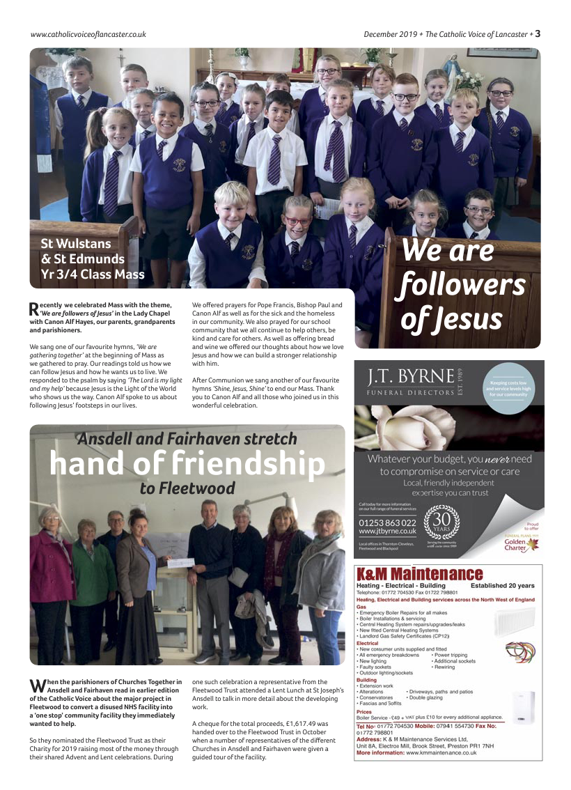 Dec 2019 edition of the Catholic Voice of Lancaster - Page 