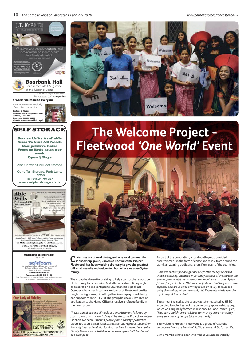 Feb 2020 edition of the Catholic Voice of Lancaster