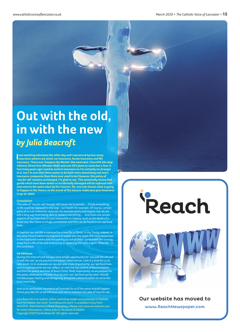 Mar 2020 edition of the Catholic Voice of Lancaster
