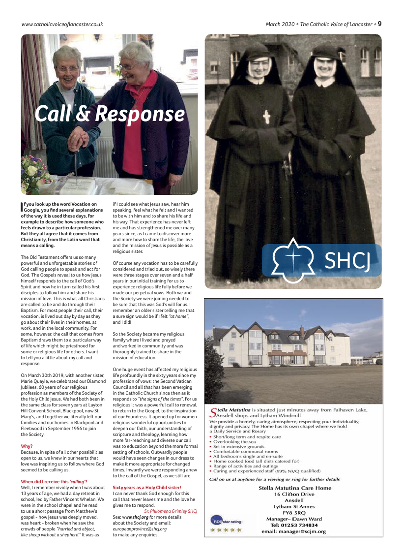 Mar 2020 edition of the Catholic Voice of Lancaster