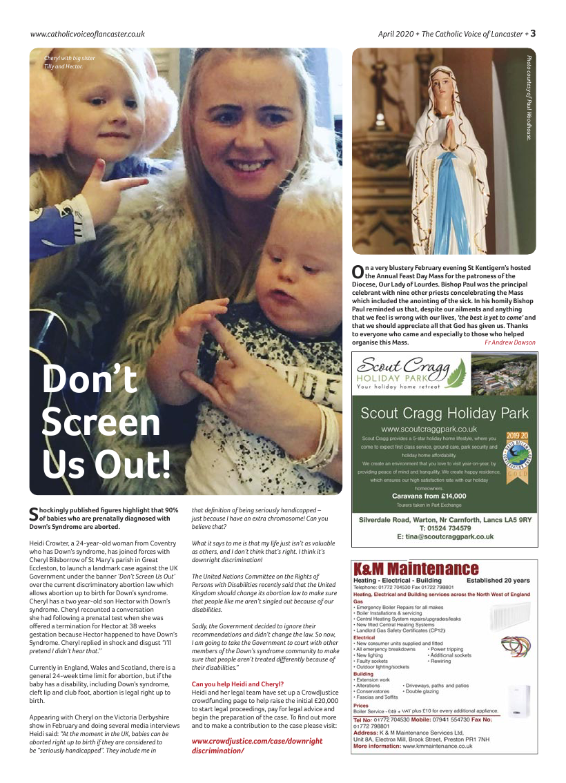 Apr 2020 edition of the Catholic Voice of Lancaster