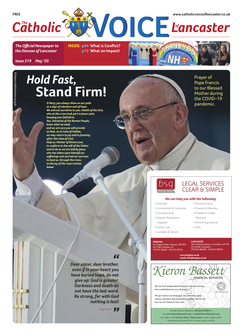 May 2020 edition of the Catholic Voice of Lancaster