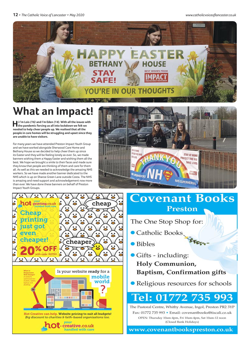 May 2020 edition of the Catholic Voice of Lancaster