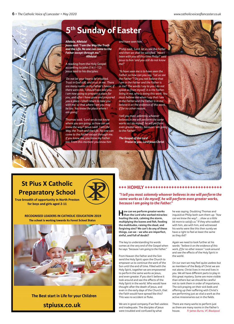 May 2020 edition of the Catholic Voice of Lancaster