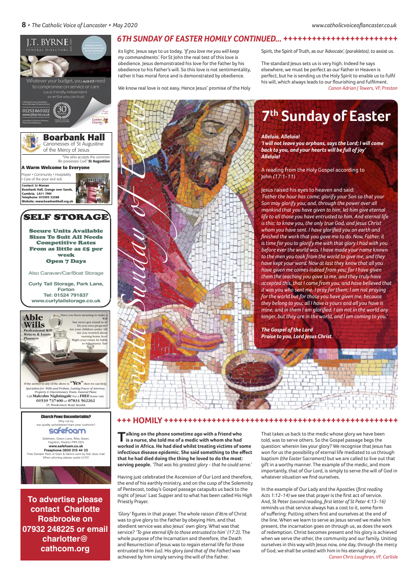 May 2020 edition of the Catholic Voice of Lancaster