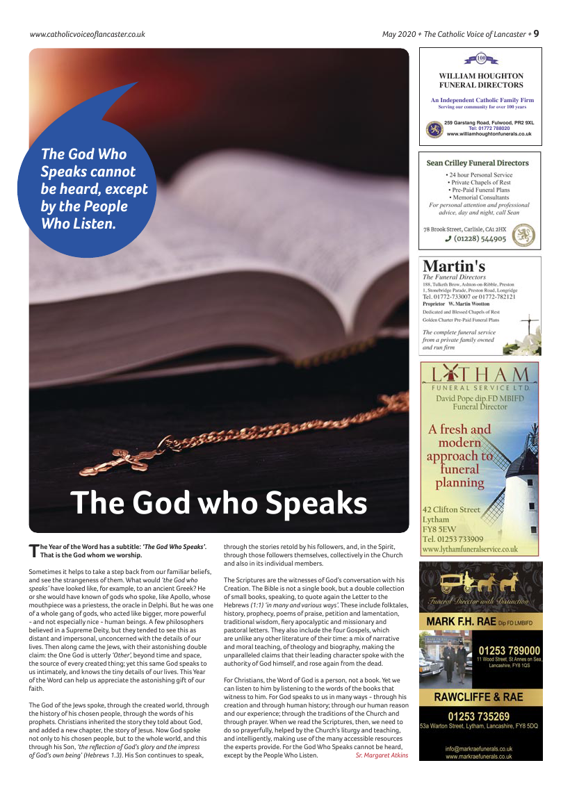 May 2020 edition of the Catholic Voice of Lancaster