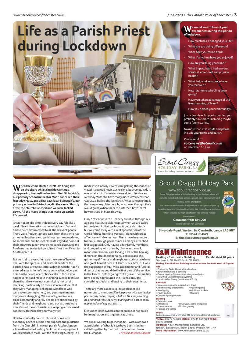 Jun 2020 edition of the Catholic Voice of Lancaster