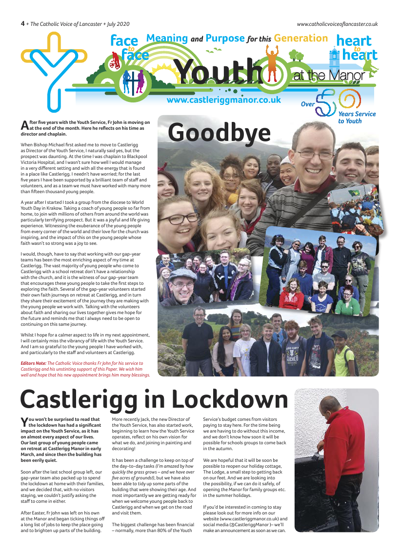 Jul/Aug 2020 edition of the Catholic Voice of Lancaster