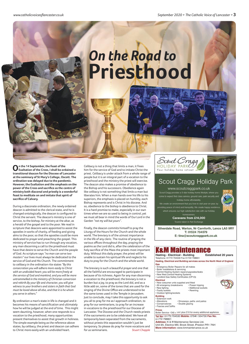 Sept 2020 edition of the Catholic Voice of Lancaster