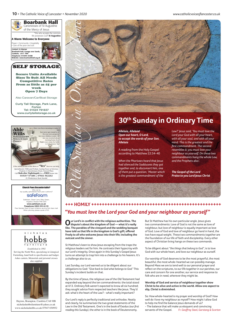 Nov 2020 edition of the Catholic Voice of Lancaster