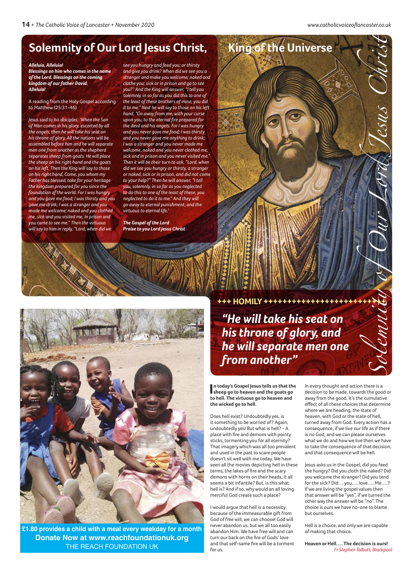 Nov 2020 edition of the Catholic Voice of Lancaster