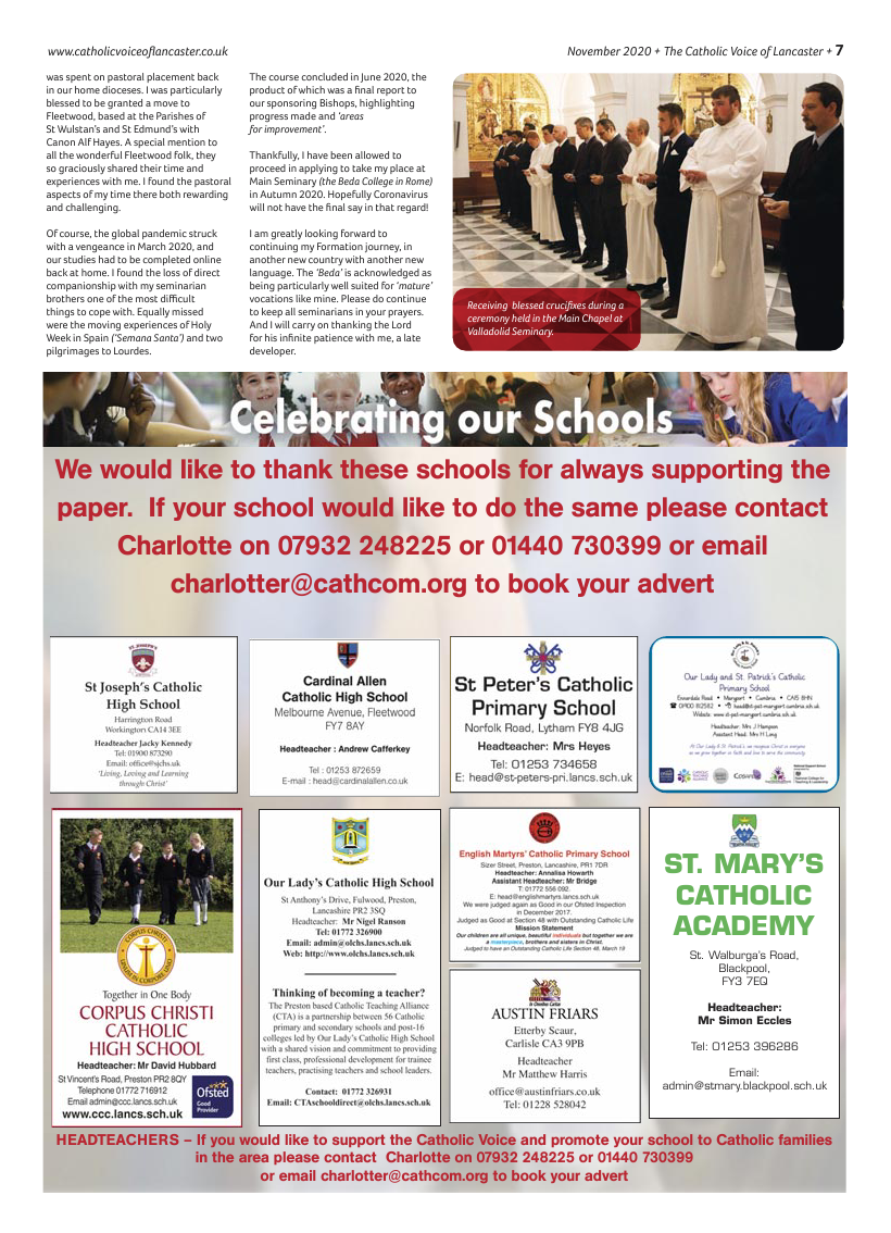 Nov 2020 edition of the Catholic Voice of Lancaster