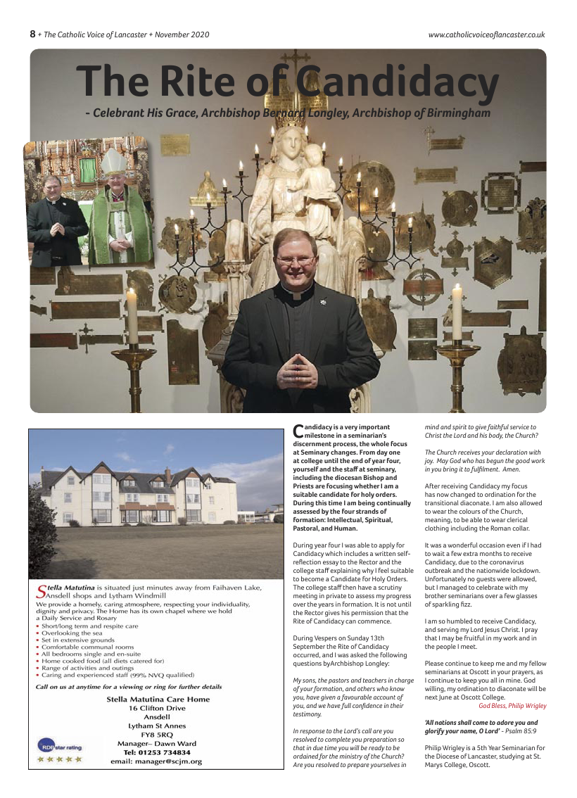 Nov 2020 edition of the Catholic Voice of Lancaster