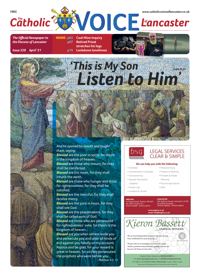 Mar 2021 edition of the Catholic Voice of Lancaster