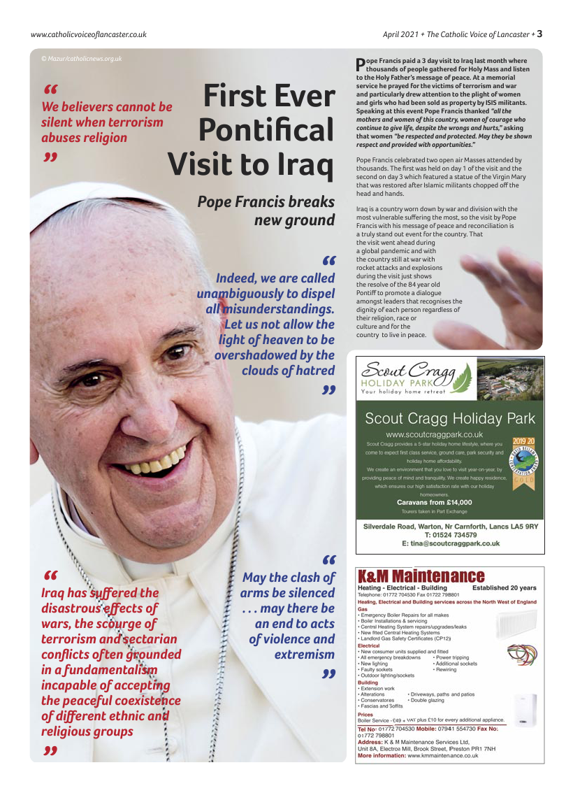 Mar 2021 edition of the Catholic Voice of Lancaster