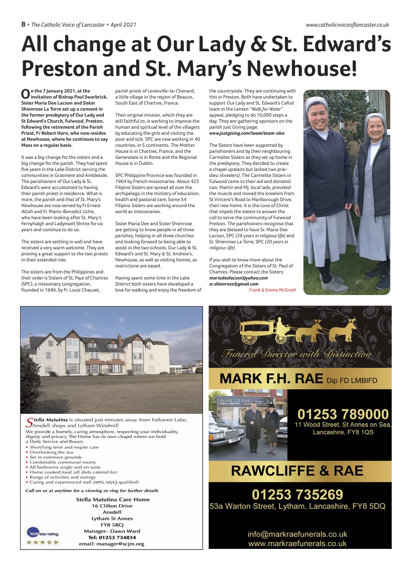 Mar 2021 edition of the Catholic Voice of Lancaster