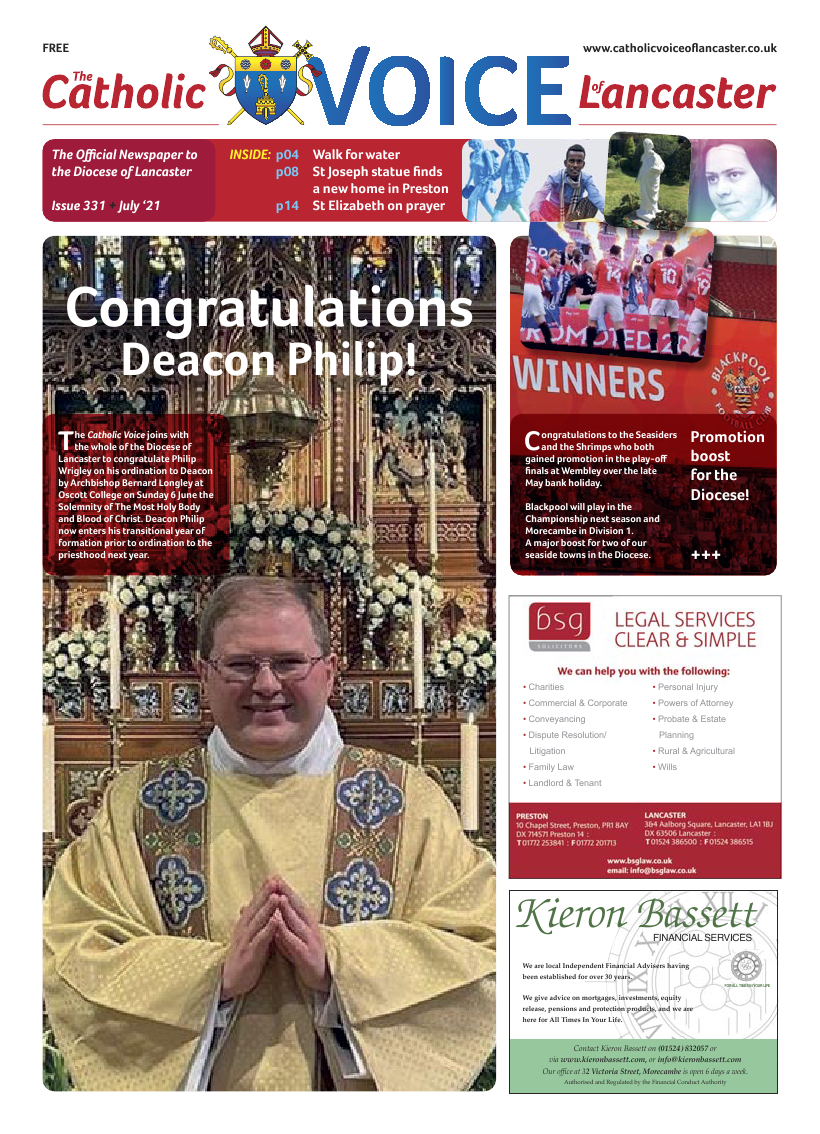 Mar 2021 edition of the Catholic Voice of Lancaster