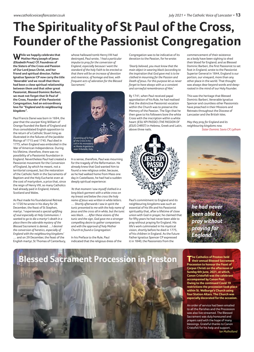 Mar 2021 edition of the Catholic Voice of Lancaster