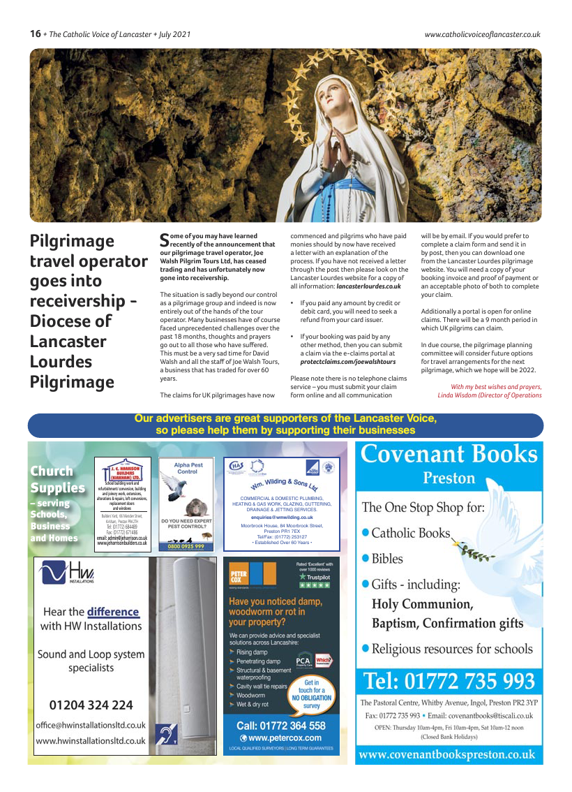 Mar 2021 edition of the Catholic Voice of Lancaster