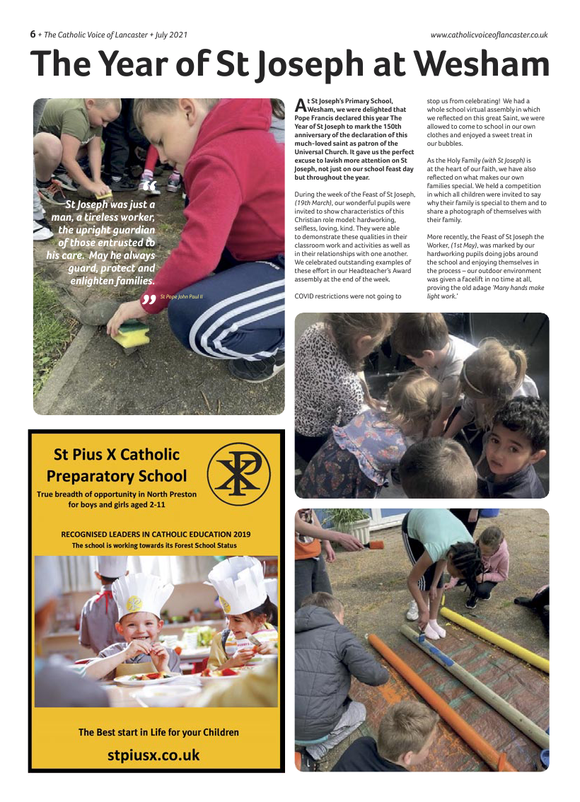 Mar 2021 edition of the Catholic Voice of Lancaster