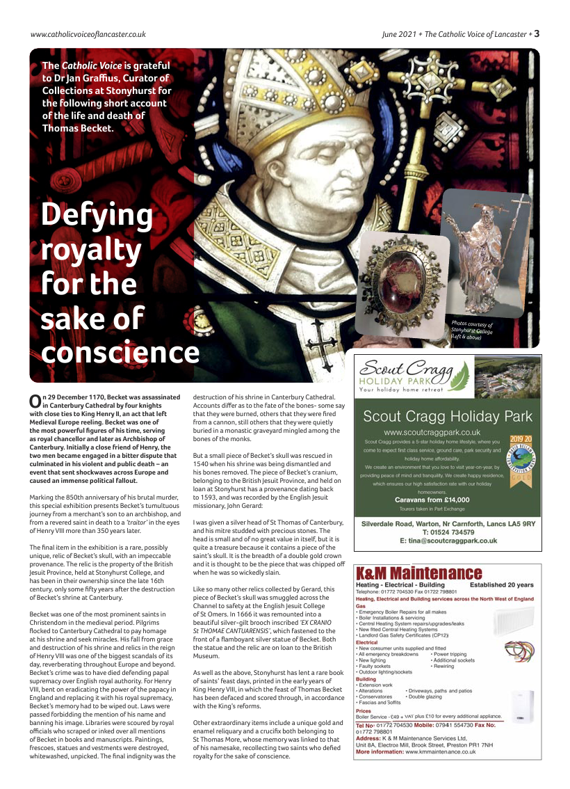 Jun 2021 edition of the Catholic Voice of Lancaster