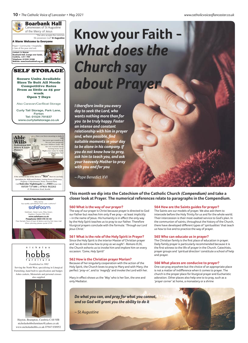 May 2021 edition of the Catholic Voice of Lancaster