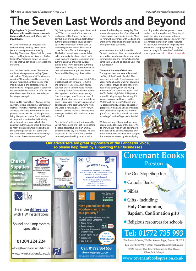 May 2021 edition of the Catholic Voice of Lancaster