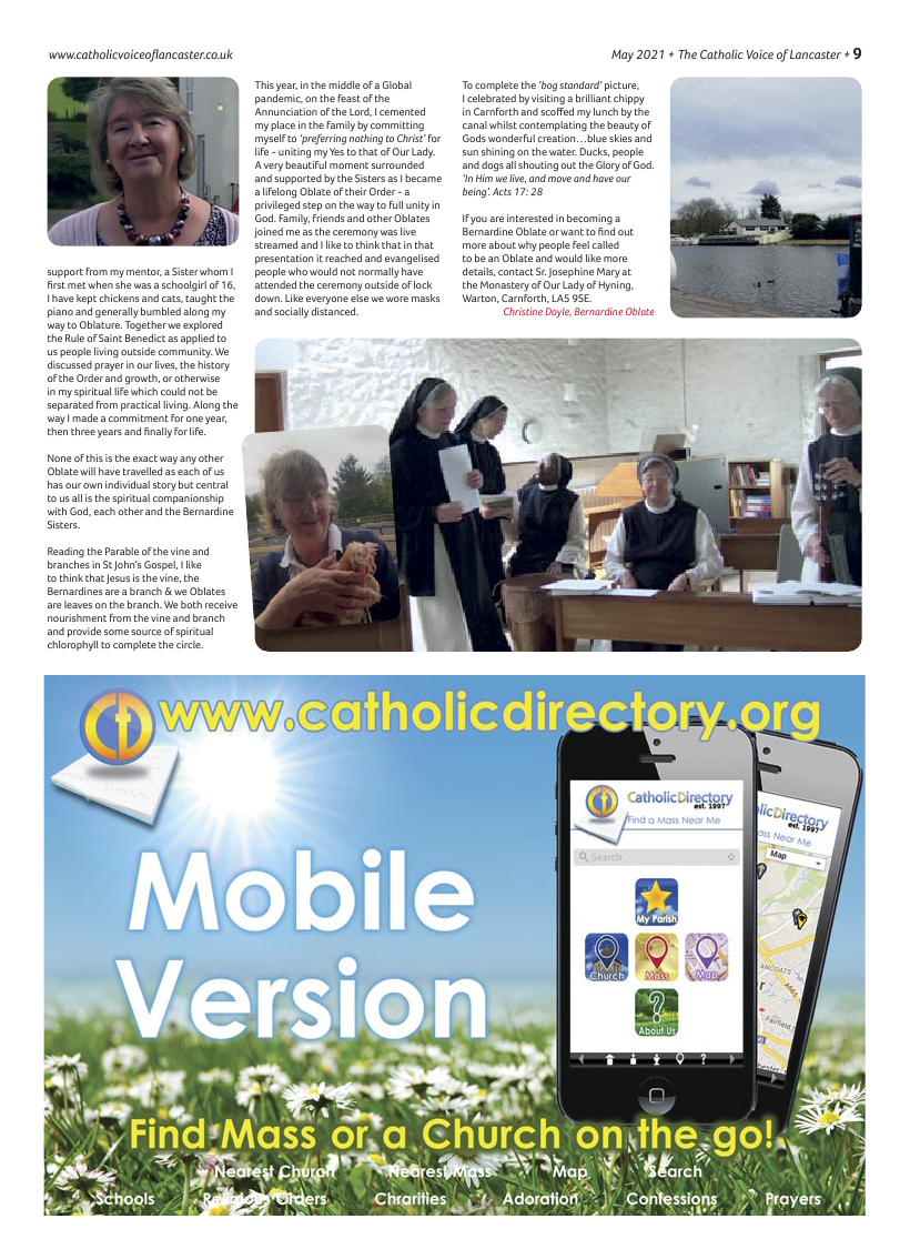 May 2021 edition of the Catholic Voice of Lancaster