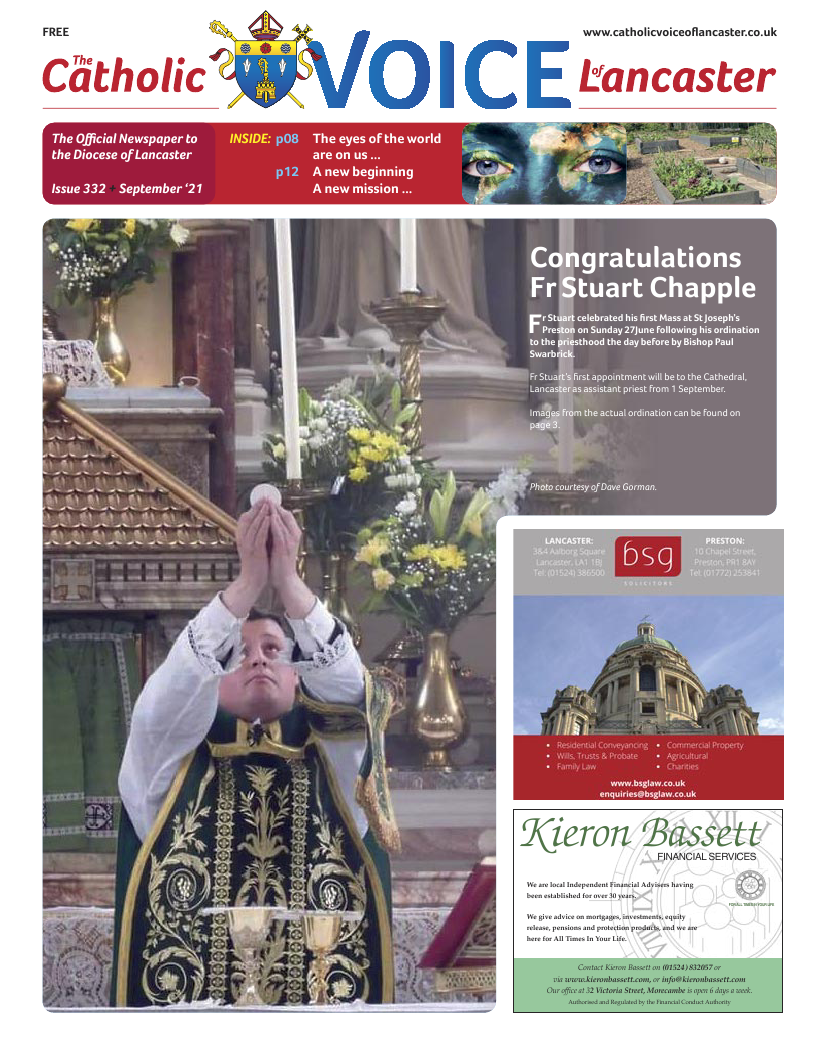 Sept 2021 edition of the Catholic Voice of Lancaster