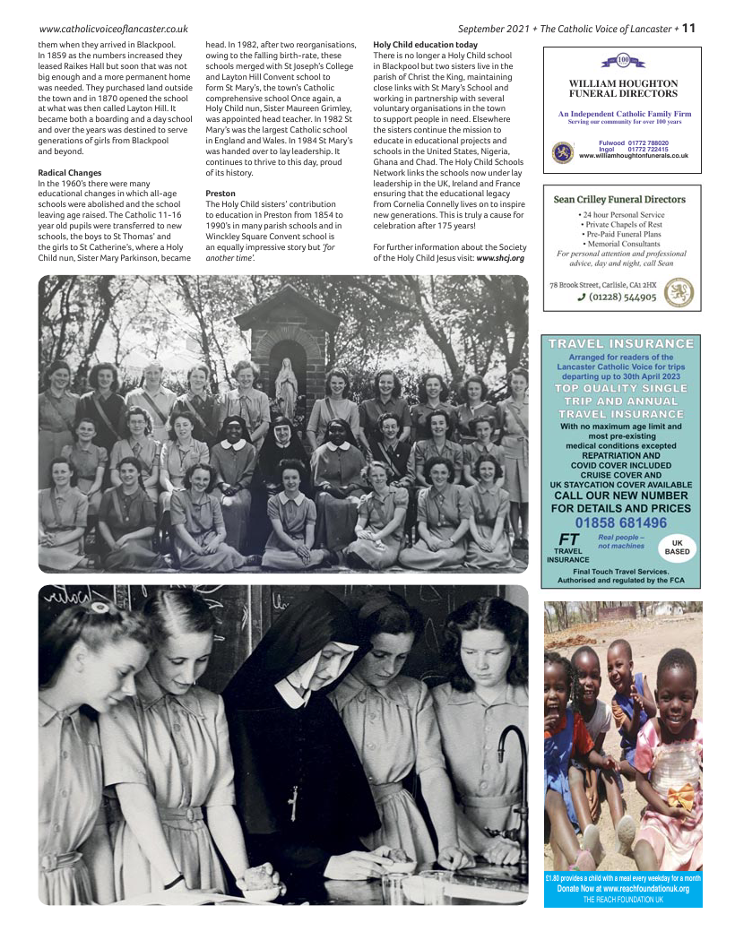 Sept 2021 edition of the Catholic Voice of Lancaster