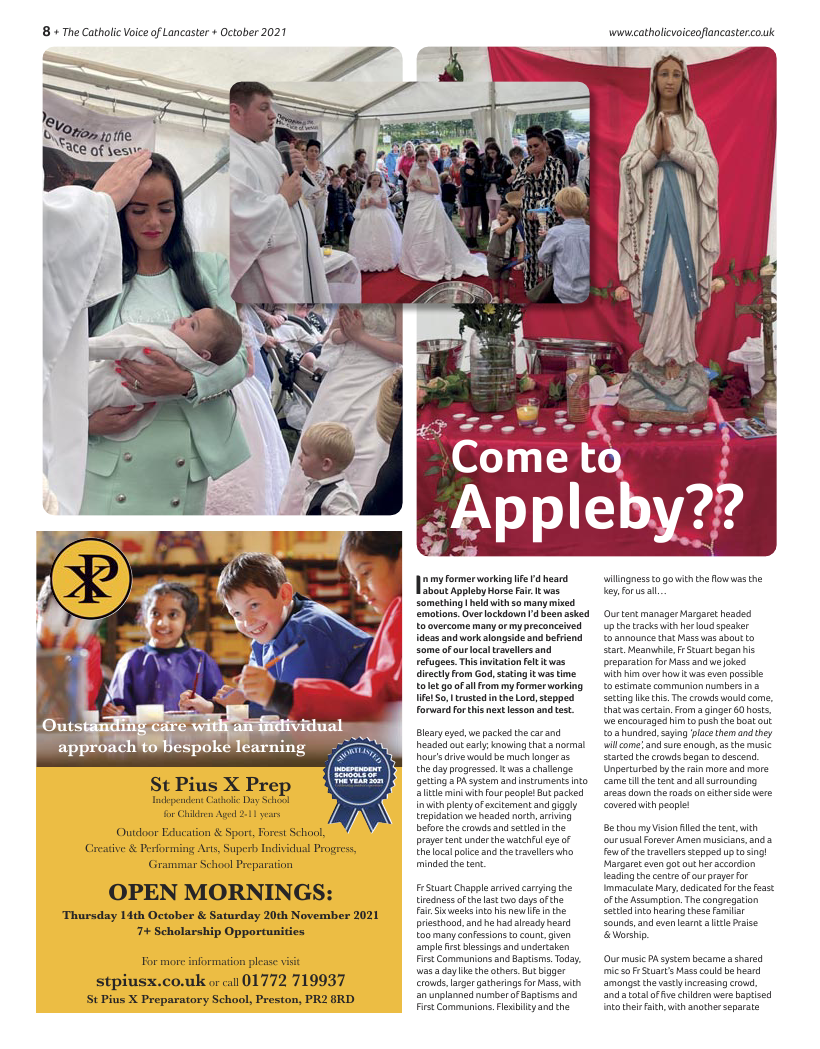 Oct 2021 edition of the Catholic Voice of Lancaster