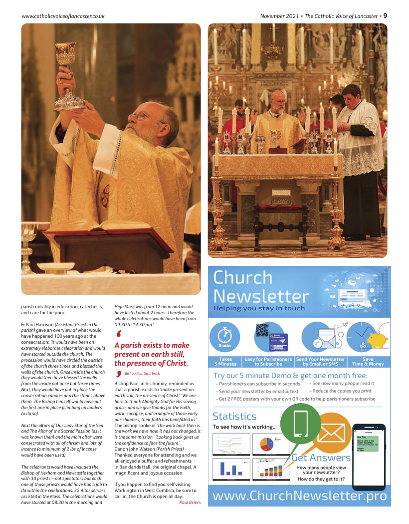 Nov 2021 edition of the Catholic Voice of Lancaster