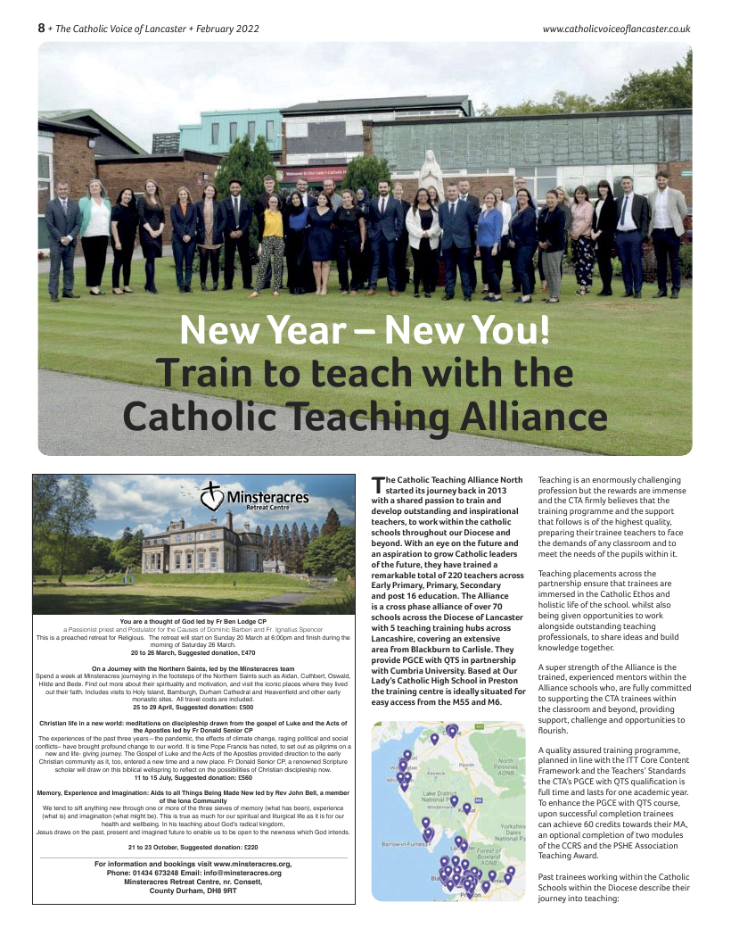 Feb 2022 edition of the Catholic Voice of Lancaster